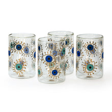 Load image into Gallery viewer, Evil Eye Double Wall Istikanah Tea Cups - Set of 4
