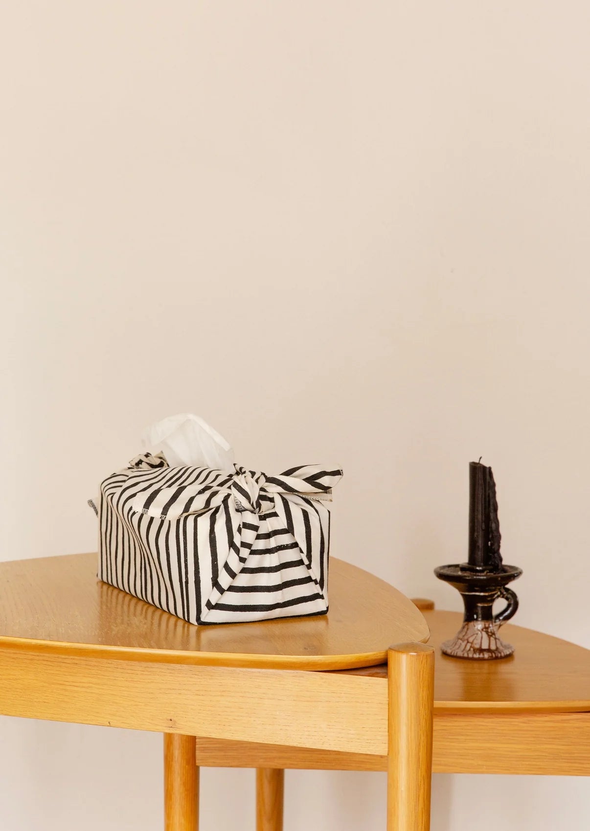 Nid Objects Rayures Wrap Tissue Box Cover