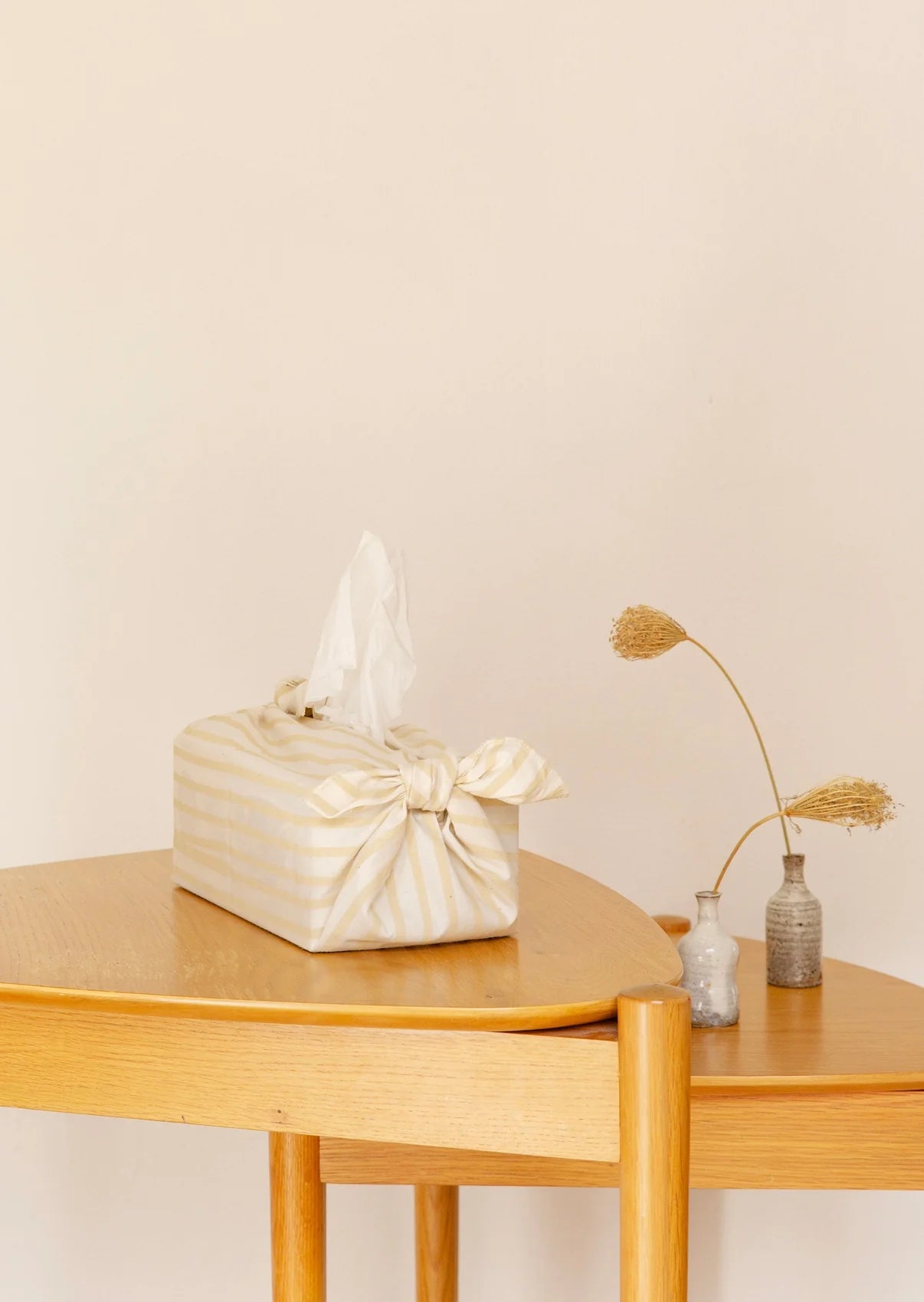 Nid Objects Rayures Wrap Tissue Box Cover