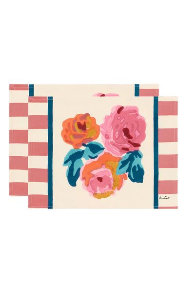 Set of 2 Fabric Placemats Nizam Pink