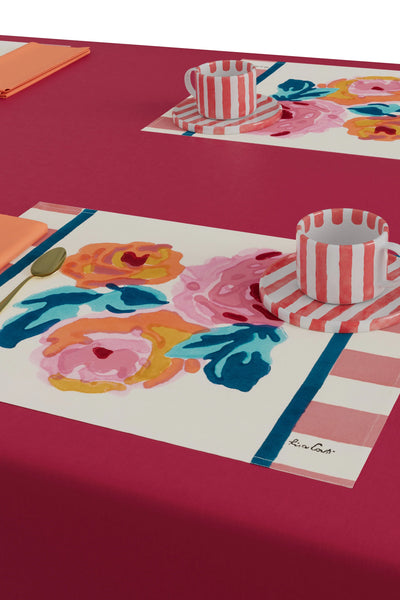 Set of 2 Fabric Placemats Nizam Pink