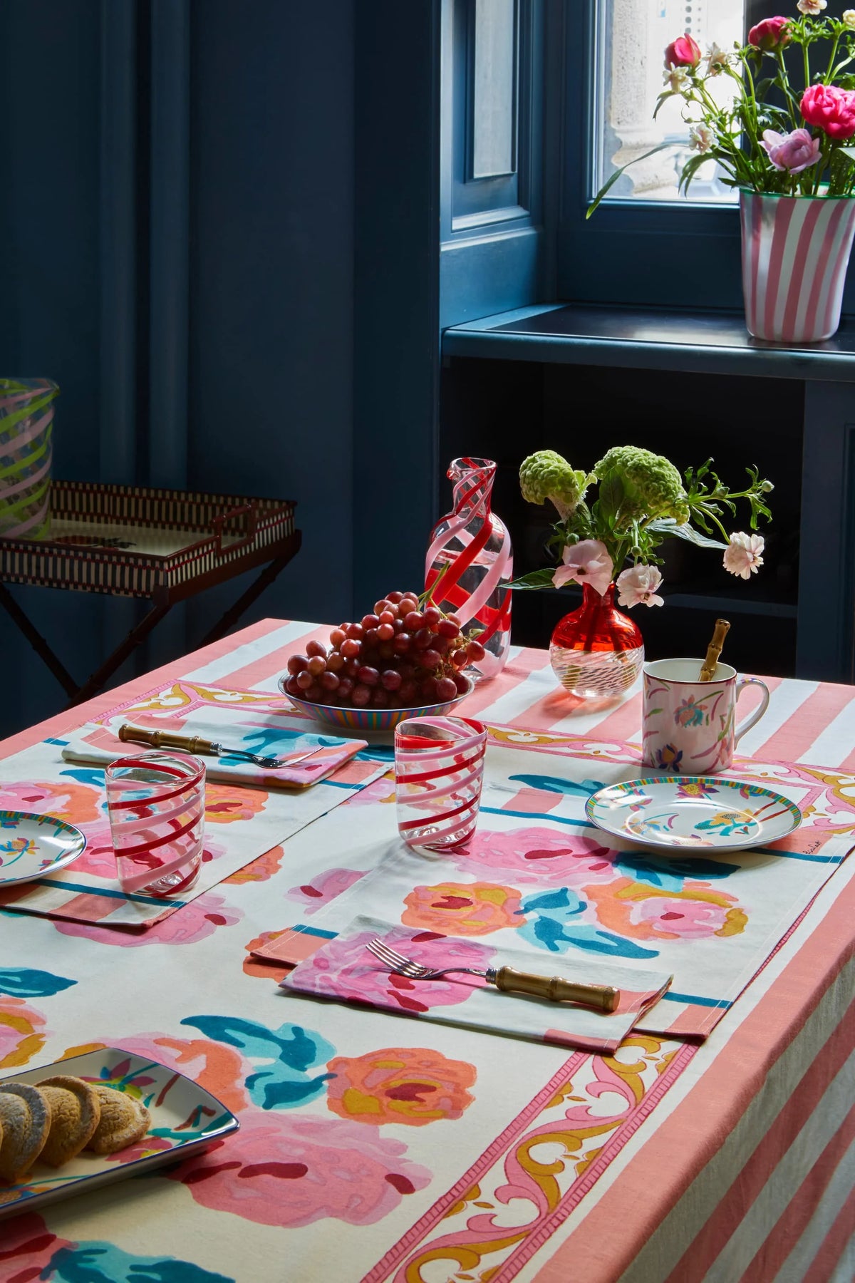 Set of 2 Fabric Placemats Nizam Pink