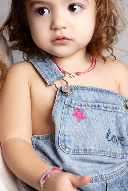 Abracadabra Little Peace & Love Flower Necklace