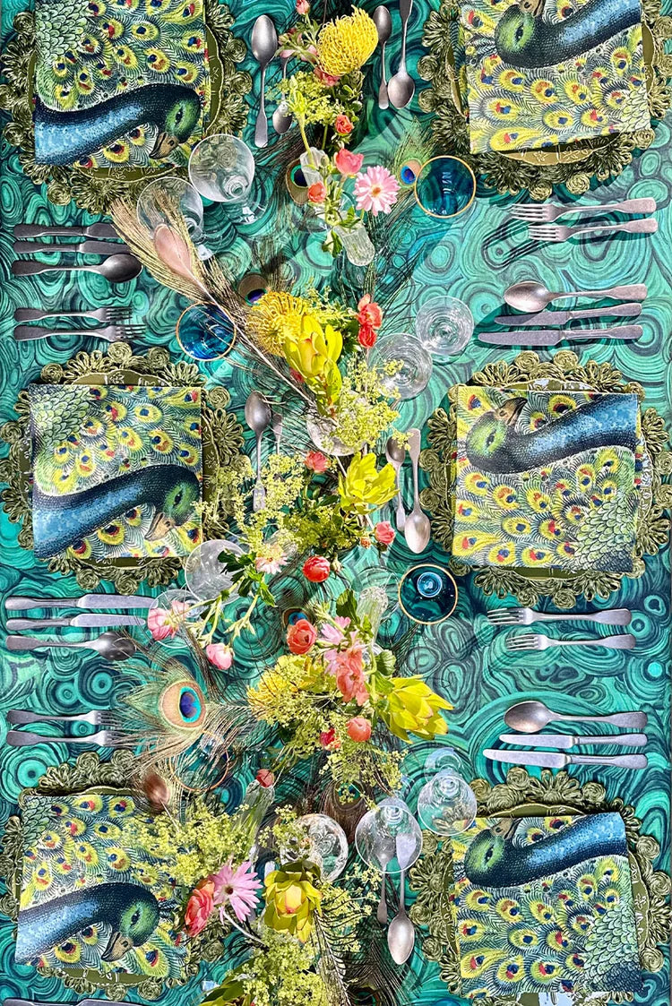 Peacock Linen Napkin