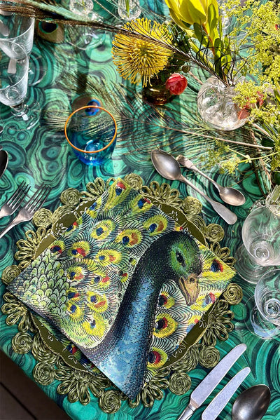Peacock Linen Napkin