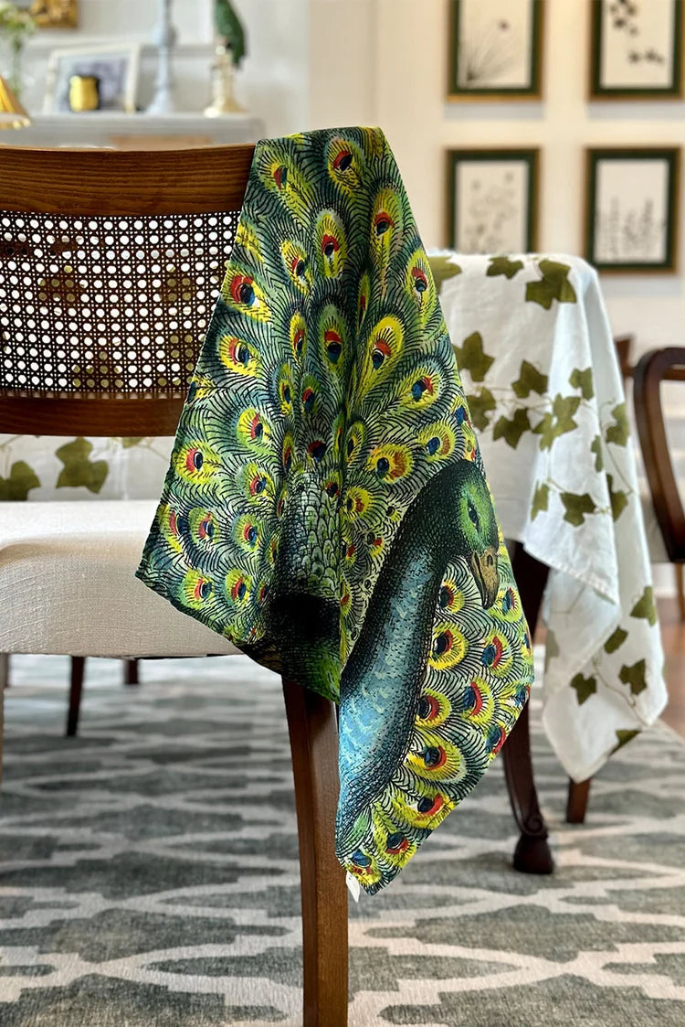 Peacock Linen Napkin