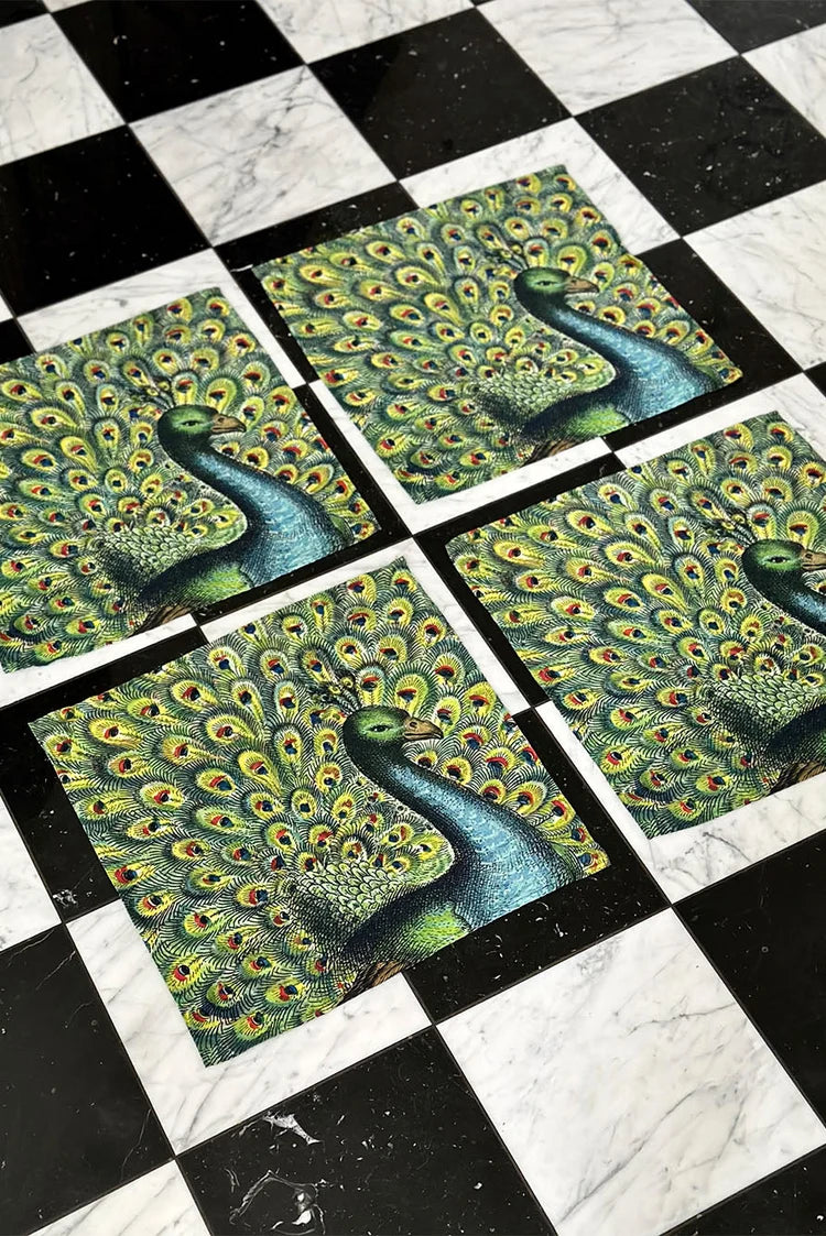 Peacock Linen Napkin