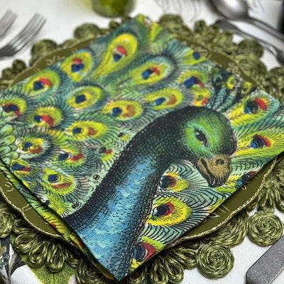 Peacock Linen Napkin