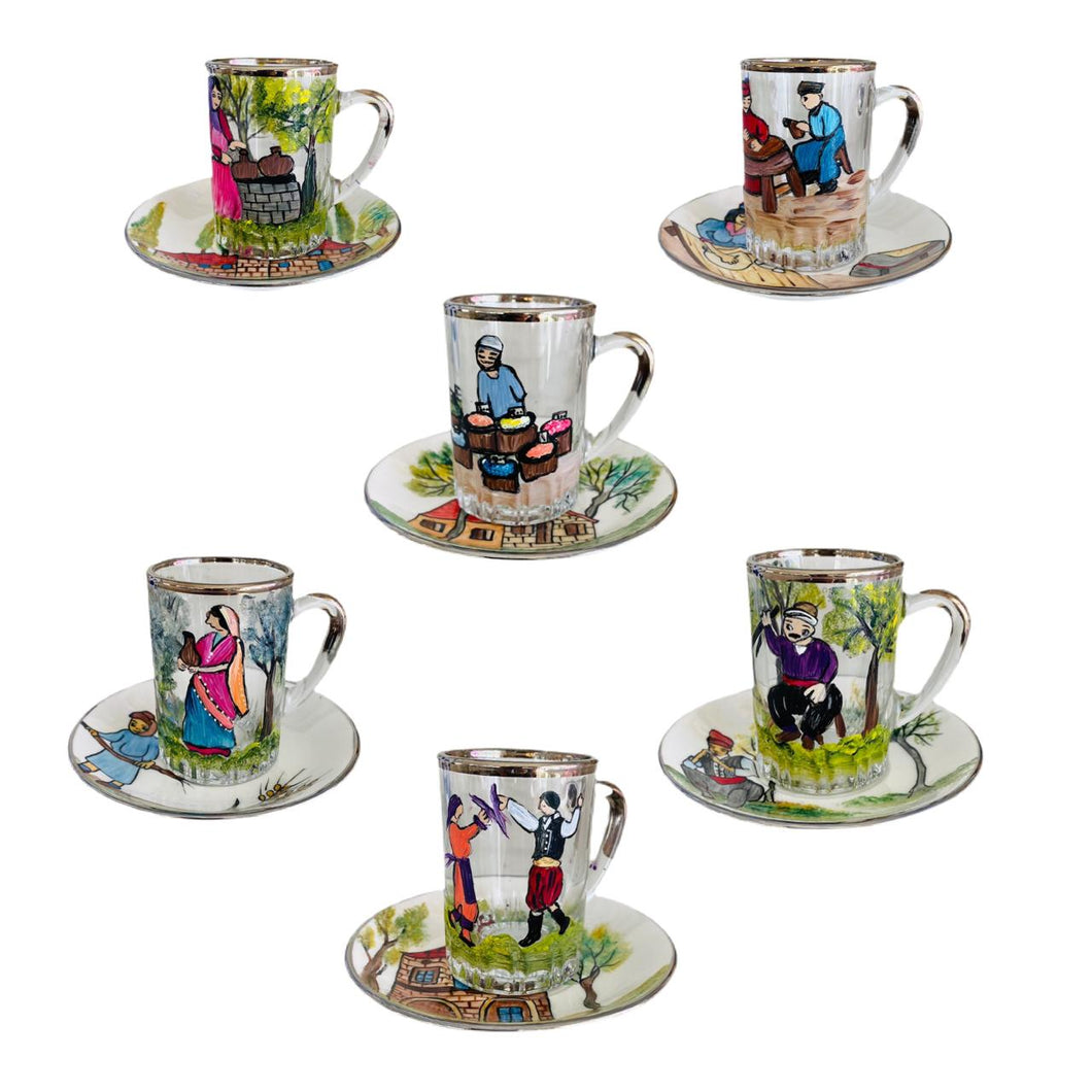 The Heritage Collection Tea Cups - Set of 6
