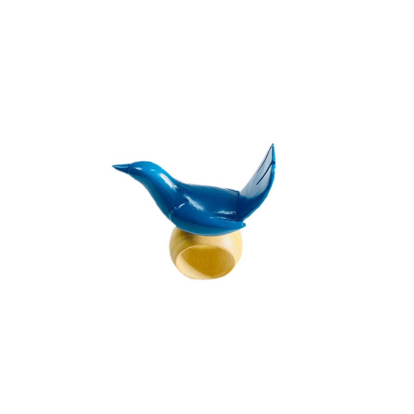 Happiness Wooden Napkin Ring - Bird