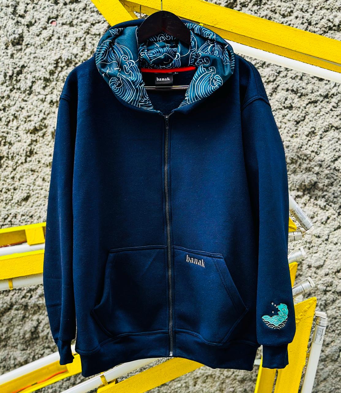 Ocean Zip Hoodie