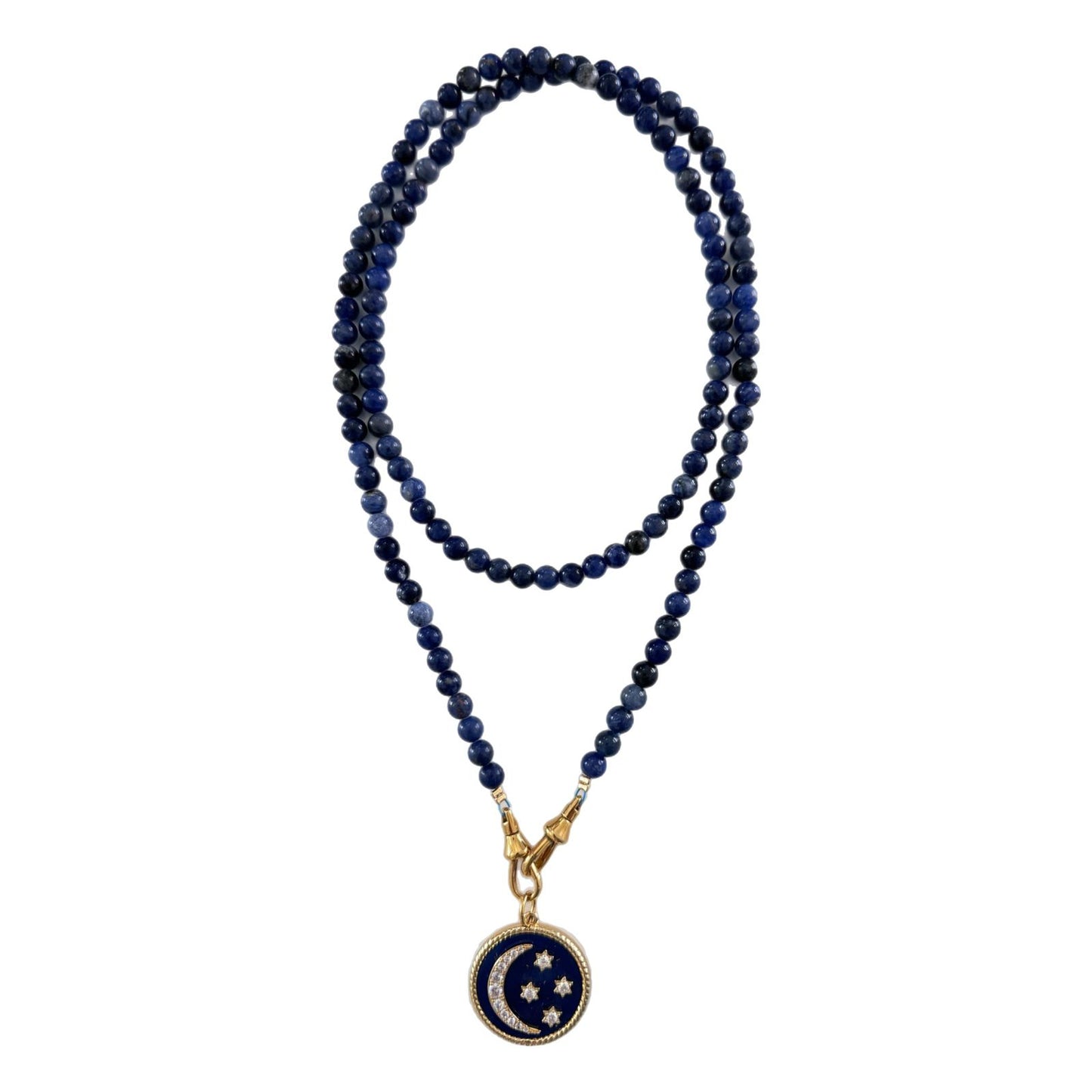 Necklace Jasmin Lapis Lazuli - Moon & Stars