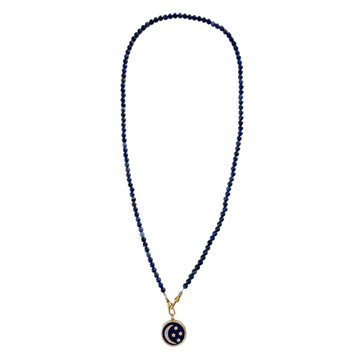 Necklace Jasmin Lapis Lazuli - Moon & Stars