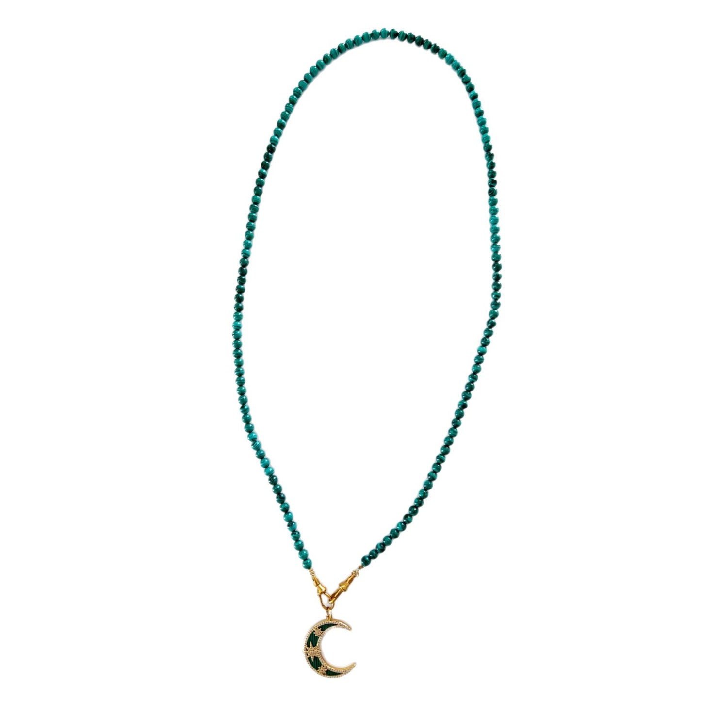 Necklace Jasmin Malachite - Moon