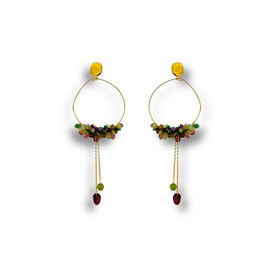 Nounzein Earrings Grapes