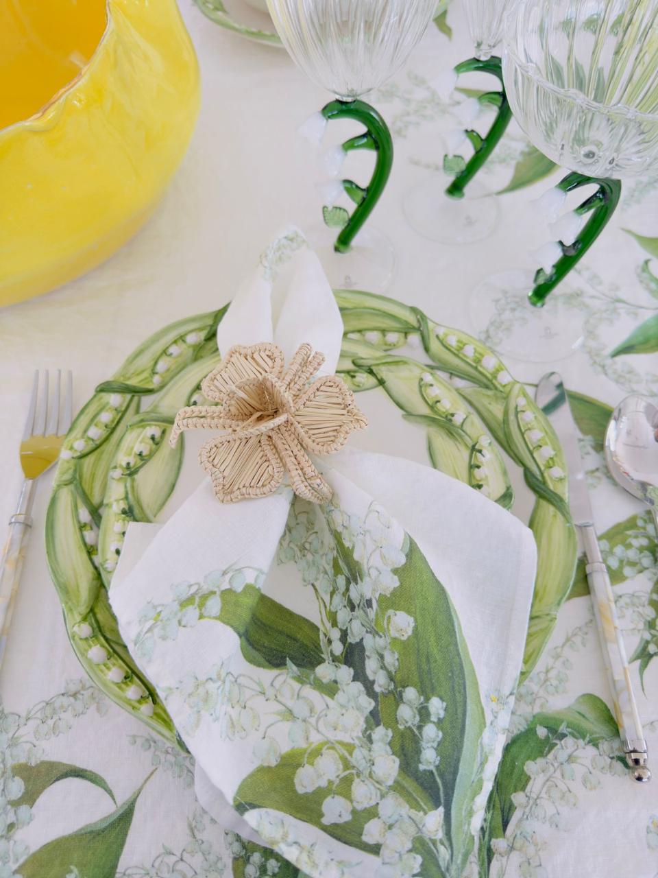 Lily of the Valley Linen Napkin