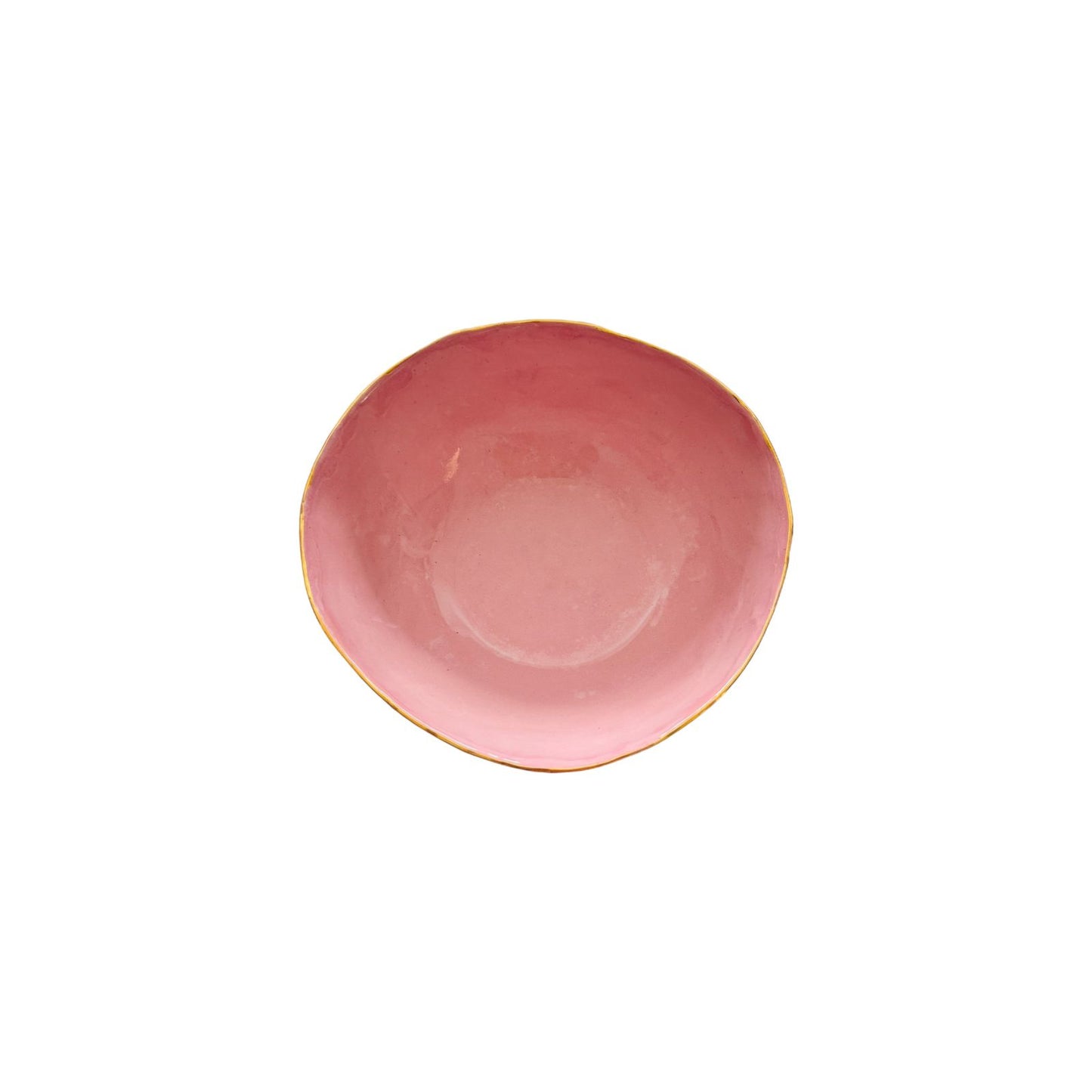 Marylynn Massoud & Rasha Nawam Ceramics Small Bowl - Pink with Gold Rim