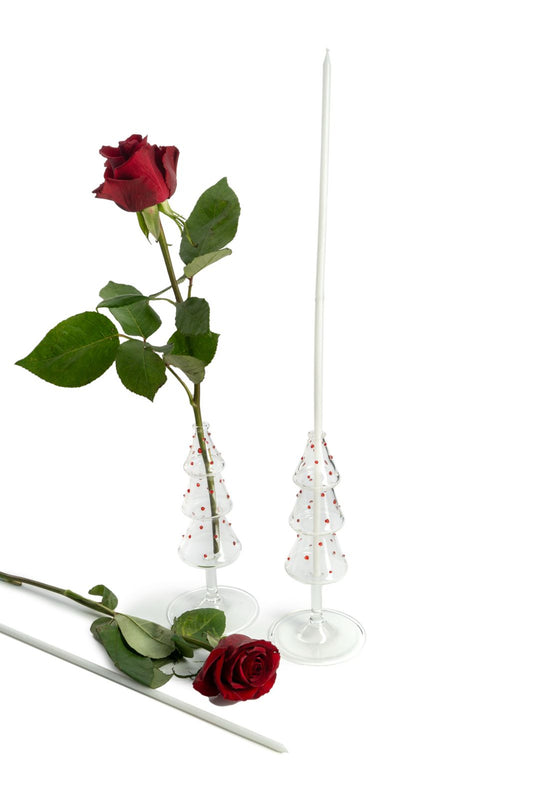 Candle Holder Christmas Tree for Skinny Candles - Set of 2