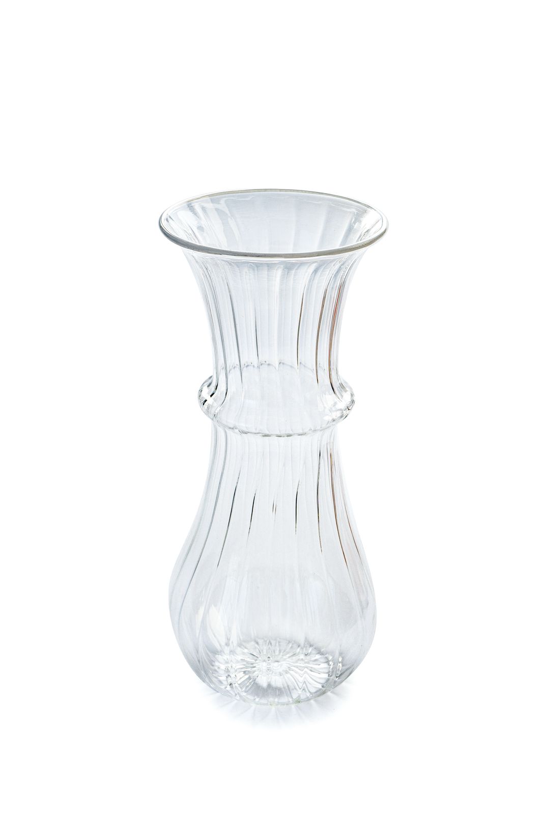 Vase Glass French Summer White