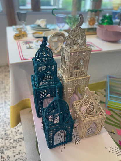 Irica Palm Minaret Candle Holder- Small