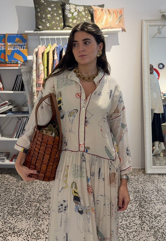 Link Bucket Bag - Tan