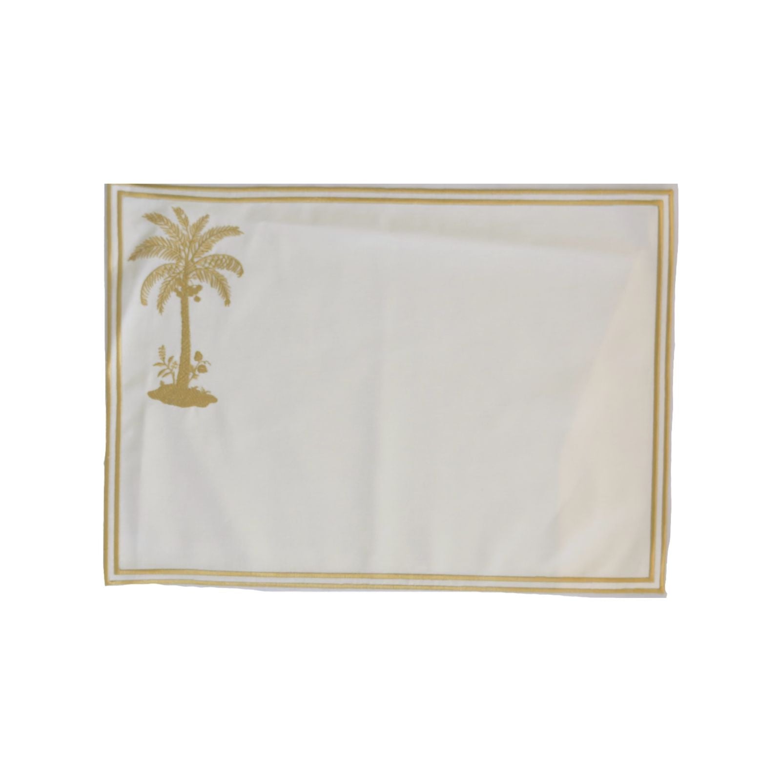Palm Tree Placemat Gold