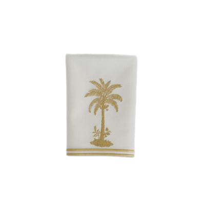 Palm Tree Napkin Gold
