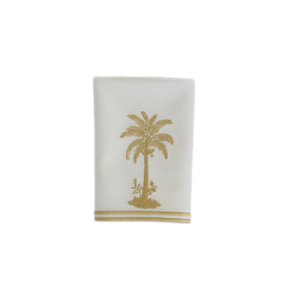 Palm Tree Napkin Gold