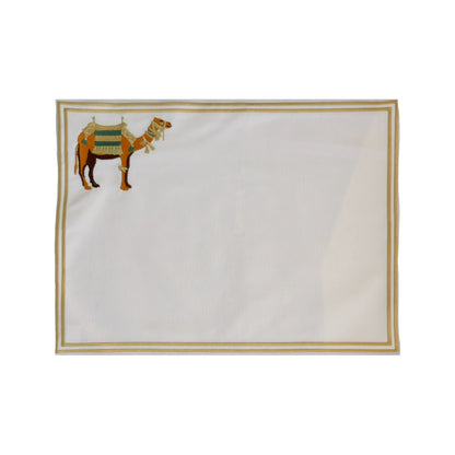 Camel Placemat Green & Gold