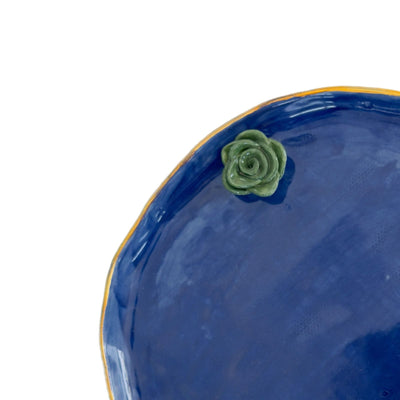 Ceramic Plate with Flower