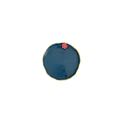 Ceramic Plate with Flower