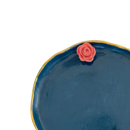 Ceramic Plate with Flower