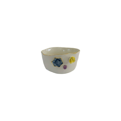 Ceramic Bowl Flowers Medium