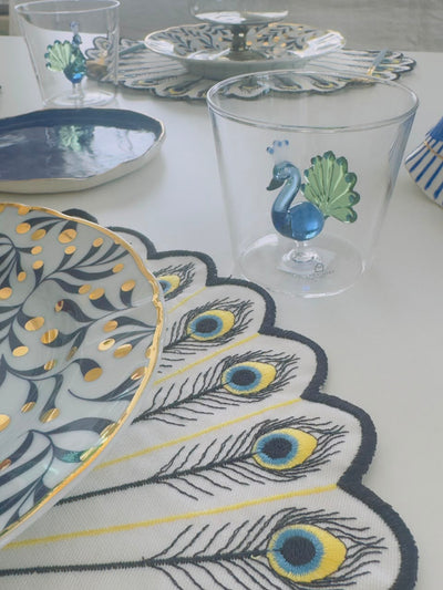 Peacock Shaped Placemats - Set of 6