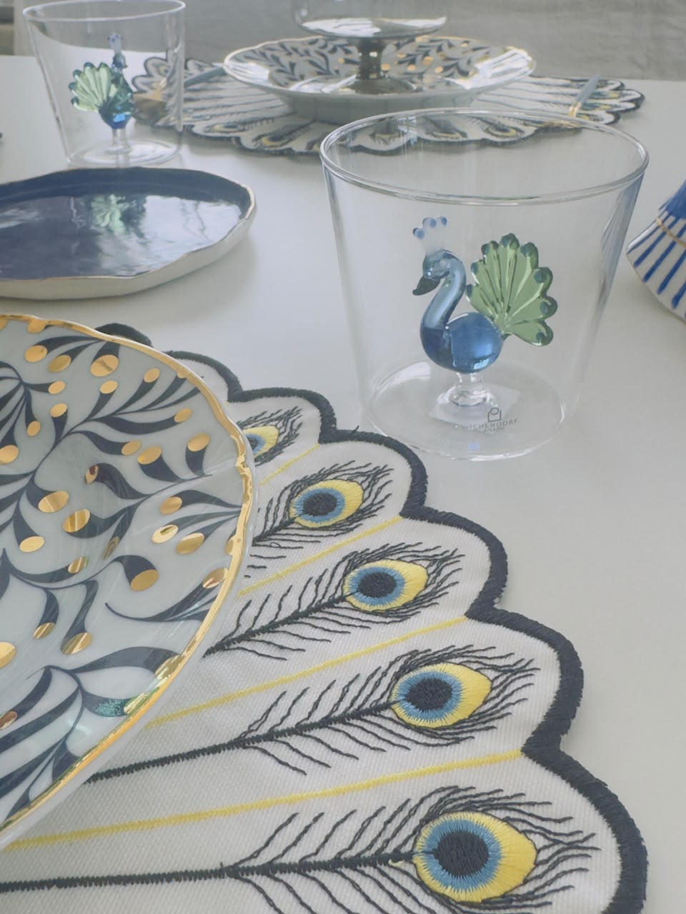 Peacock Shaped Placemats - Set of 6