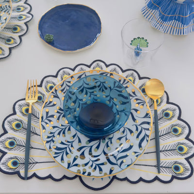 Peacock Shaped Placemats - Set of 6