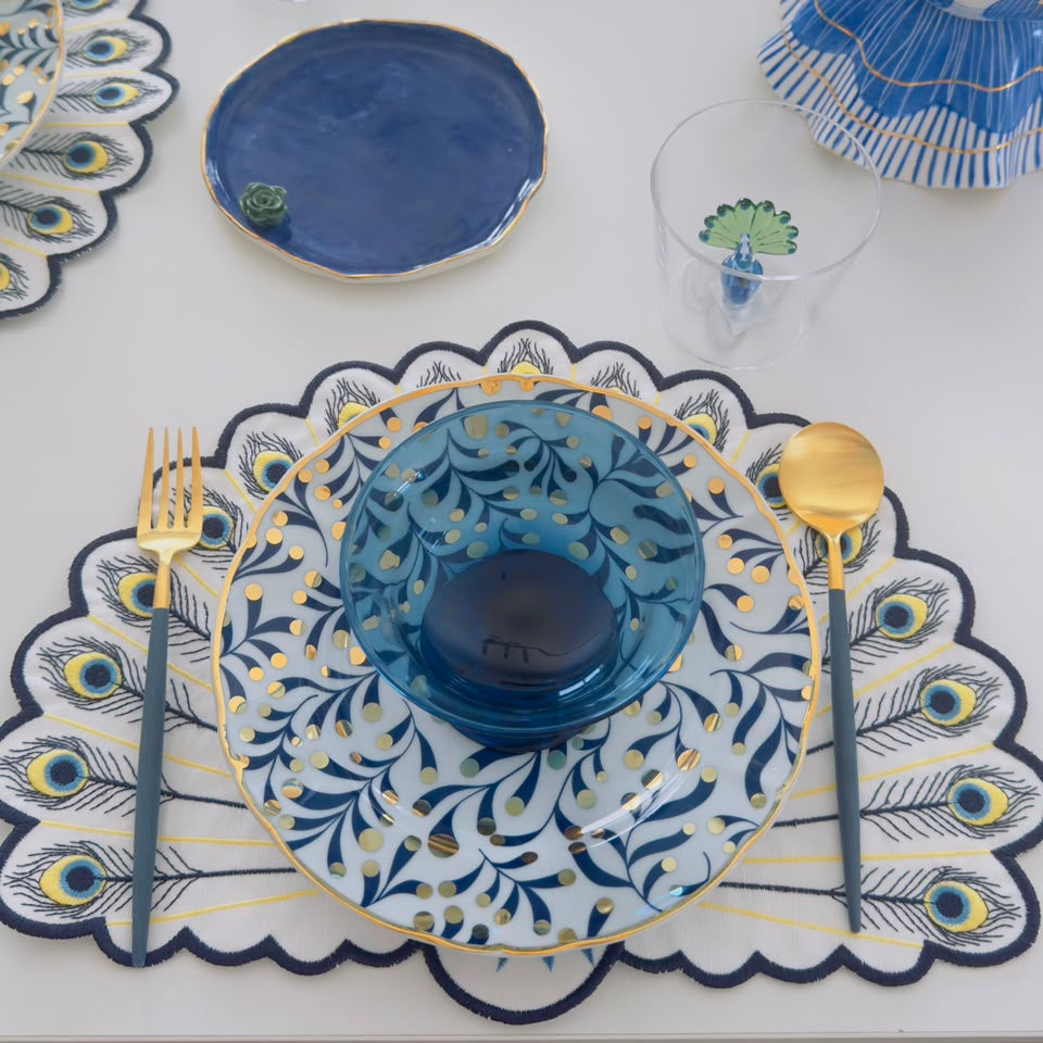 Peacock Shaped Placemats - Set of 6