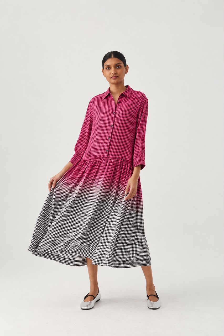 Mii Long Dress Santi - Magenta
