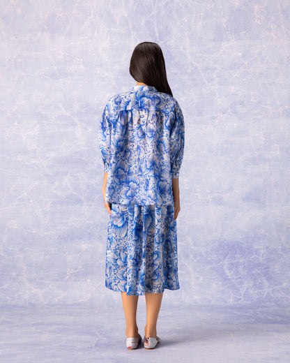 Bokja Porcelain Puff Sleeve Shirt