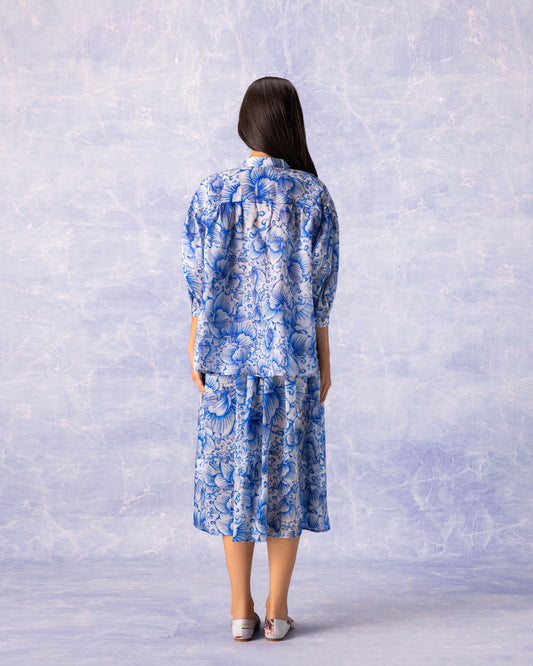 Bokja Porcelain Puff Sleeve Shirt