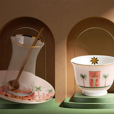 Zarina Palm Istikana Tea Cups - Set of 6