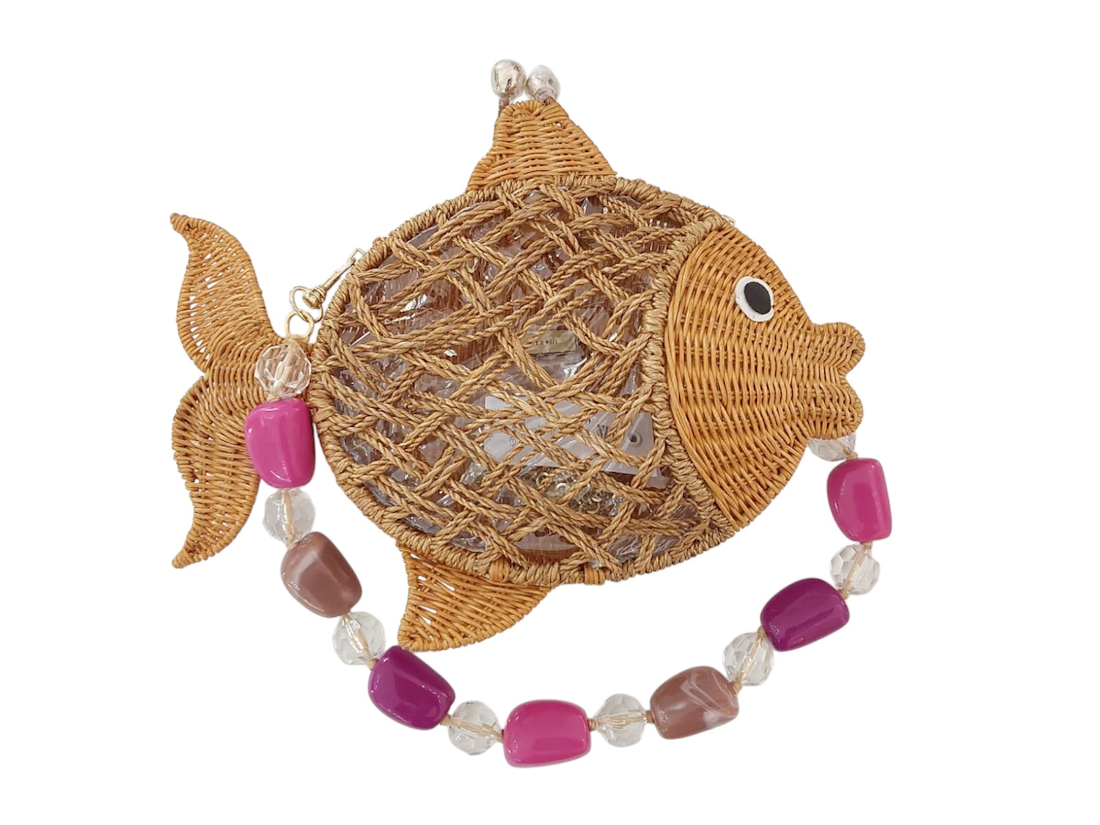 Serpui Peter Fish Wicker Bag - Honey