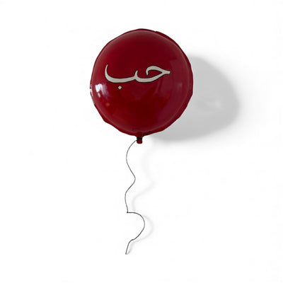 Wall Hanging Love Ceramic Balloon  M - Red