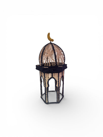Irica Palm Hexagonal Minaret Candle Holder
