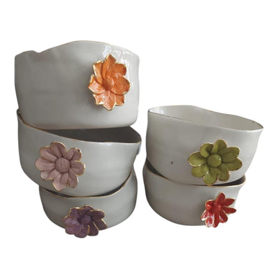 Ceramic Bowl One Big Flower