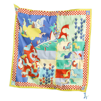 Equine Harmony Cotton Scarf - 137x137 cm