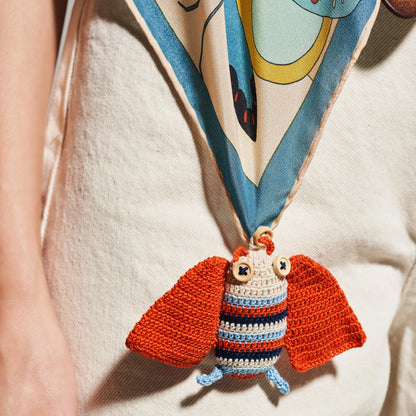 Creepy Crawly Silk Scarf - 137x137 cm