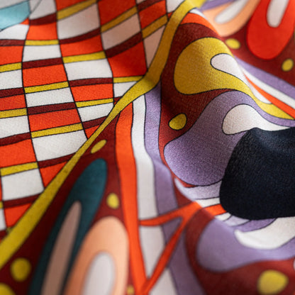 Seeking Hermit Silk Scarf - 105x105 cm