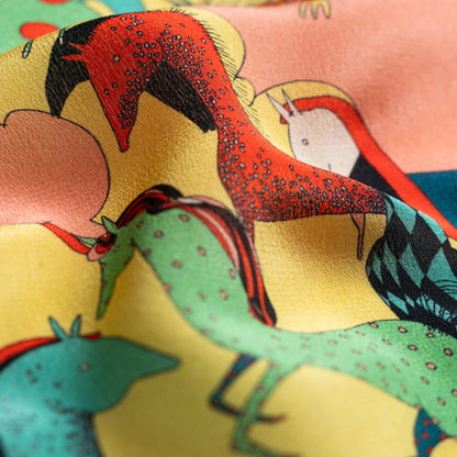 Equine Harmony Silk Scarf - 64x64 cm