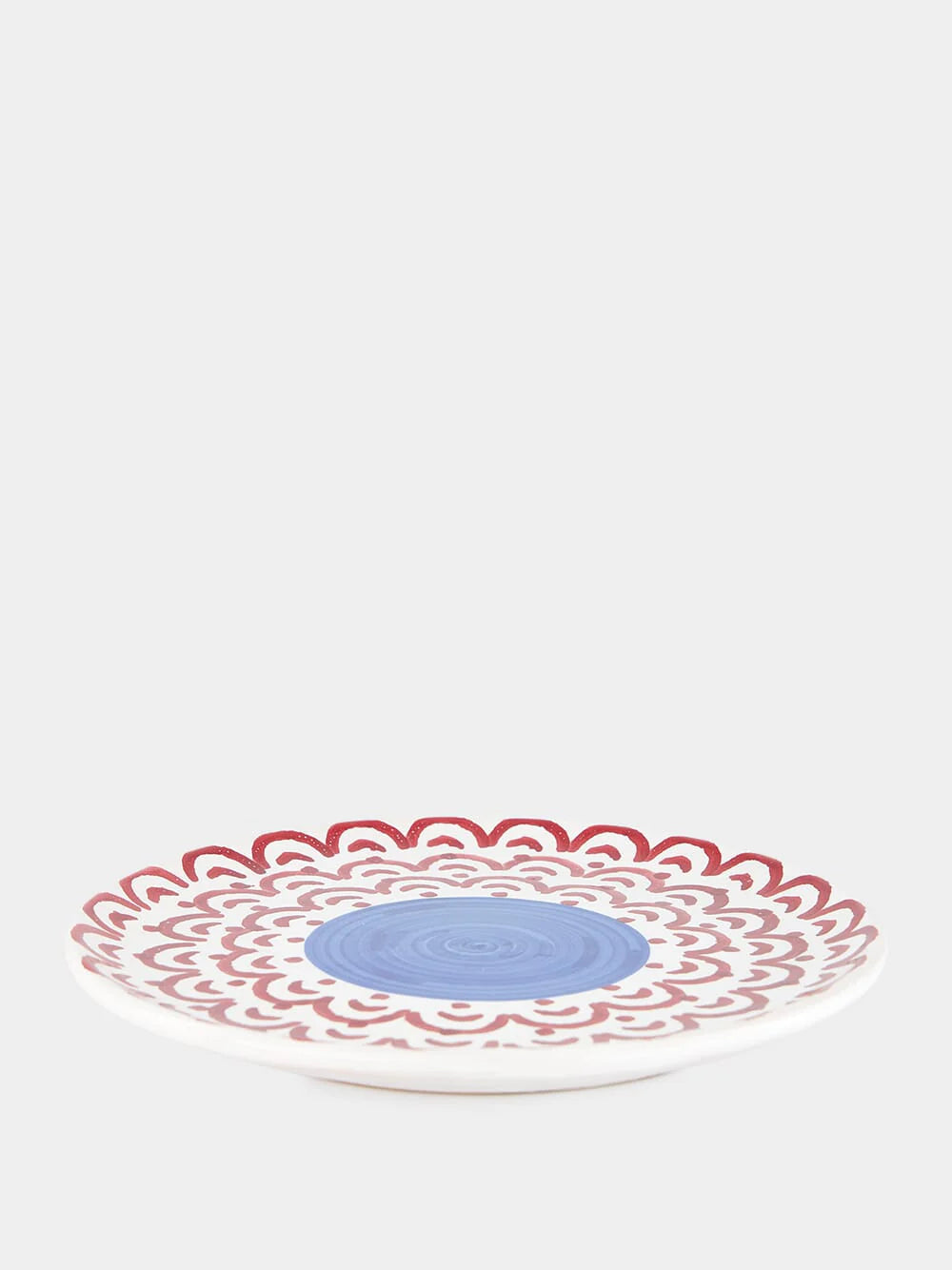 Les Ottomans Sicily Hand Painted Porcelain Dinner Plate - Blue